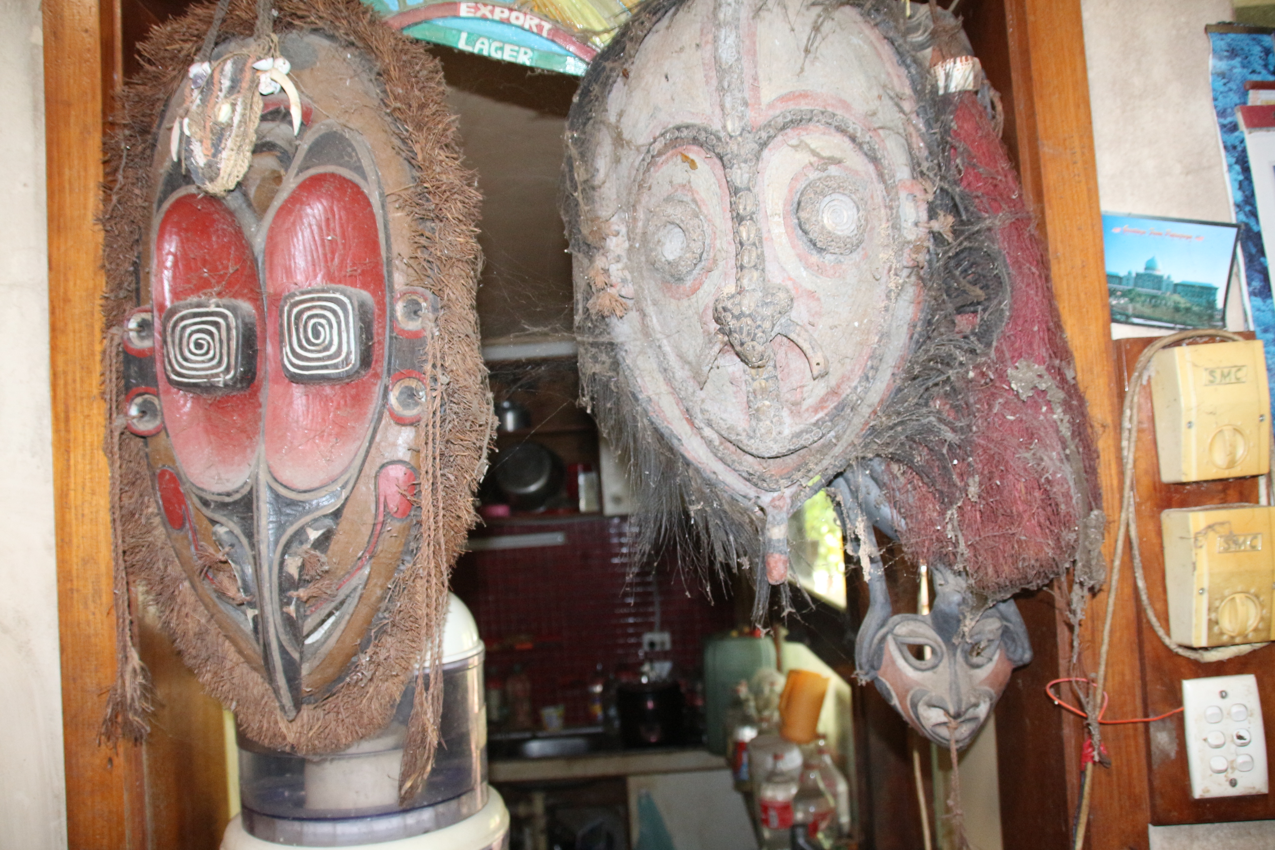 More famous masks at Uball home.